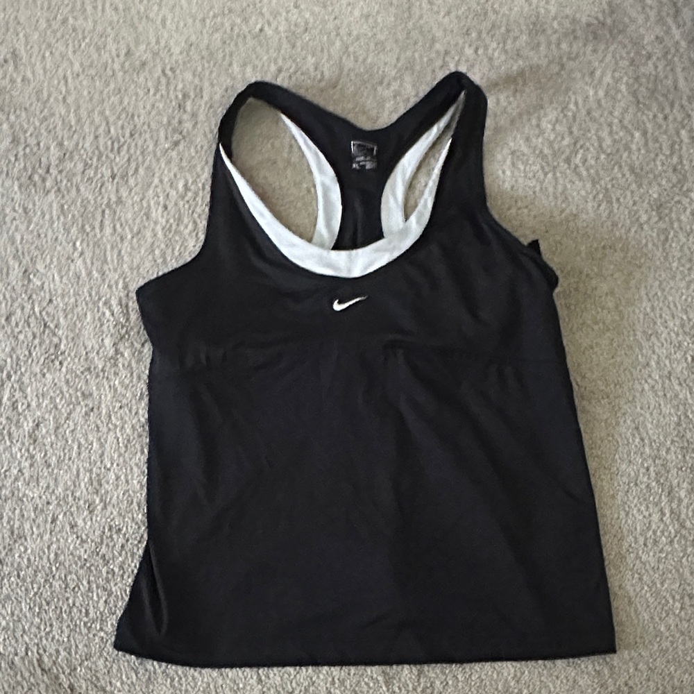 Nike Black and White Athletic Tank